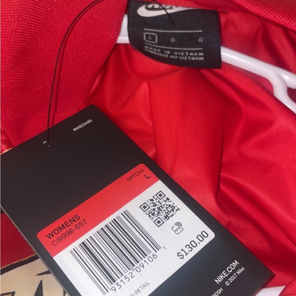 Nike glam dunk, red and gold chain bomber jacket - Picture 2 of 5